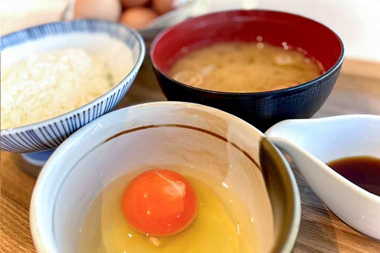 奥久慈卵の卵かけ御飯