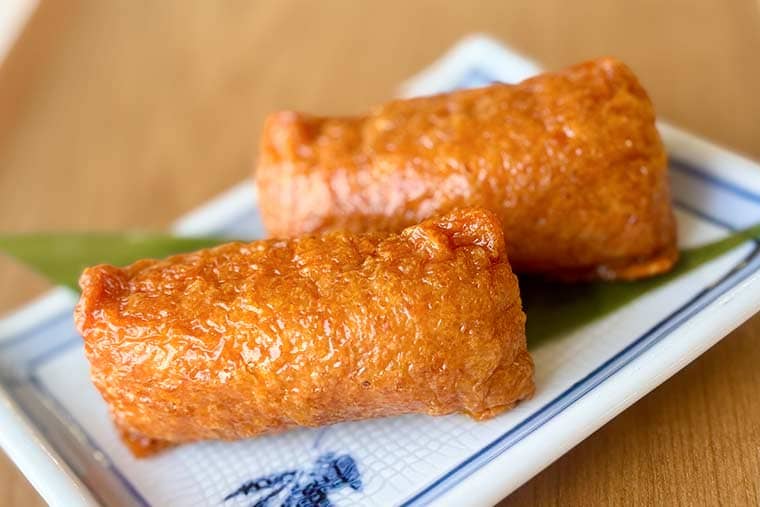 メインメニュー限定のお供いなり寿司